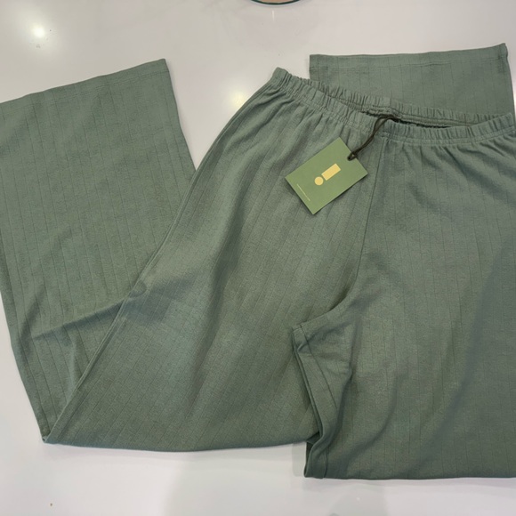 Daily Drills DD Green Pointelle Pants - Picture 2 of 4